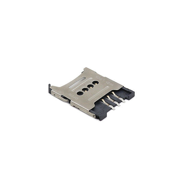 Conector de tarjeta SIM tipo pin flip de 6 pines LCP Durabilidad de plástico larga