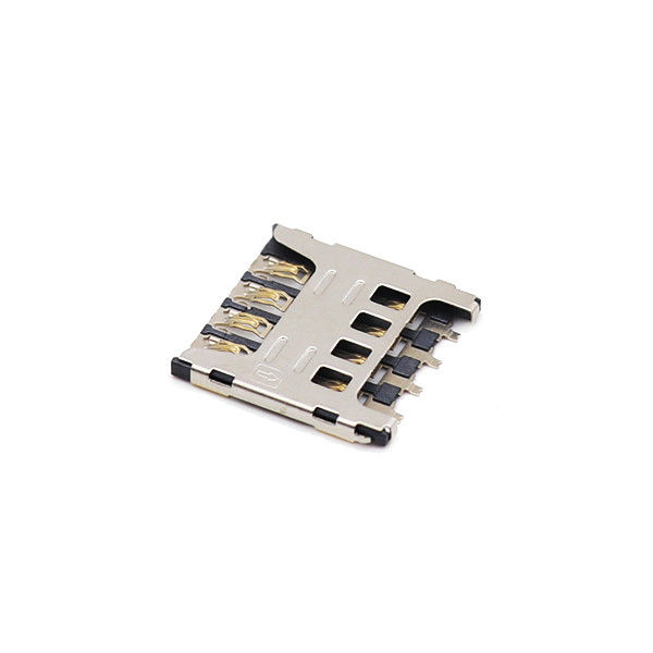 LCP 8 Alfiler Micro SIM Tarjeta Enchufe Conector Empujar tiran de durabilidad de los ciclos de H1.8mm 5000