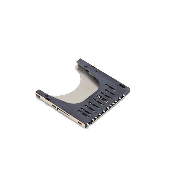 Tipo zócalo micro 10p del empuje de SMT de los conectores de tarjeta de memoria SD de UL94V-0