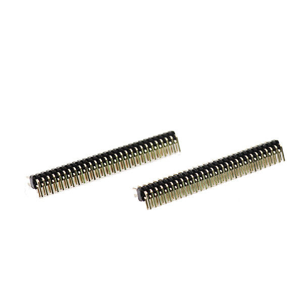 90 inmersión Alfiler Encabezamiento Conectors Double Row ROHS del PWB de la echada del grado 1.27m m