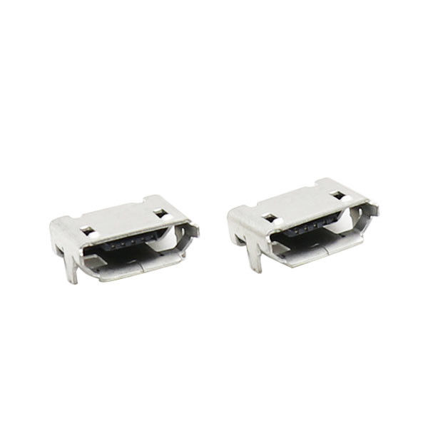 SMD SUMERGEN el zócalo micro micro del PWB de 7.2m m USB 5 Alfiler Conector Escribe B USB con el borde