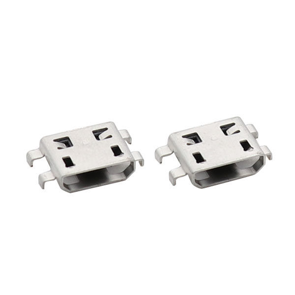 El mediados de conector USB 0.8m m del soporte del zócalo femenino micro 5P cuatro pies sumerge el tipo de hundimiento