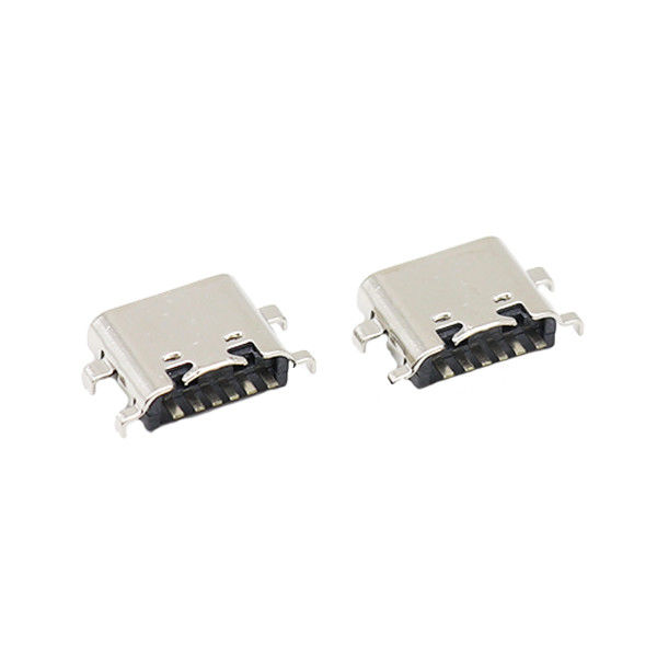 Tipo hembra de hundimiento de 6 Alfiler USB de la placa del PWB del zócalo de los conectores de C 0.8M M 3.1m m
