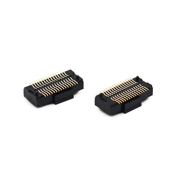 tablero del PWB de la echada de la fila 0.5m m del doble 70P para subir al tipo femenino de SMT del conector del jefe