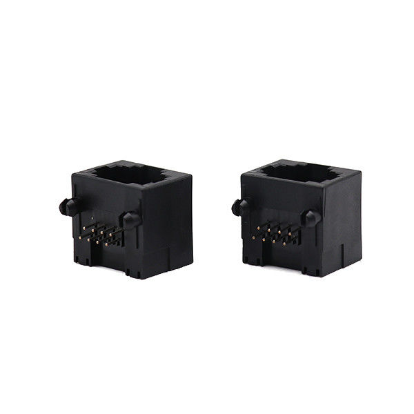 Conector Jack Network Plug 8p8c del PWB de Alfiler FeMasculino Straight RJ45 del negro 8
