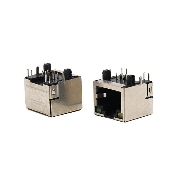 1x1 conector protegido puerto del conector hembra 8P8C RJ45 con Jack modular llevado