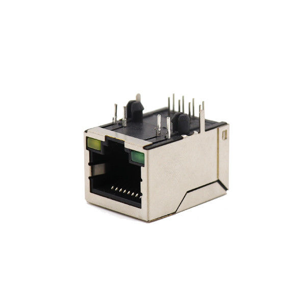 1x1 conector protegido puerto del conector hembra 8P8C RJ45 con Jack modular llevado