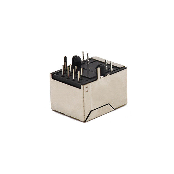 1x1 conector protegido puerto del conector hembra 8P8C RJ45 con Jack modular llevado