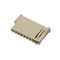 Tipo corto Shell de cobre del empuje del empuje del conector de tarjeta de memoria SD del cuerpo 9Pin