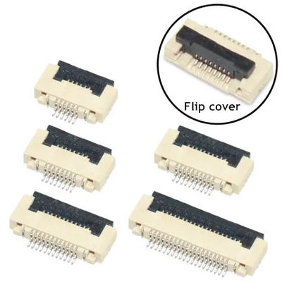 Fpc conector de vuelta 0,5 mm para el pcb 4 5 6 8 10 12 14 16 18 20 22 24 26 28 30 32 34 36 40-60 pin