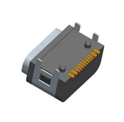 Conector de 16 pines USB tipo C Hembra Conector impermeable tipo c UsbSMT IPX7