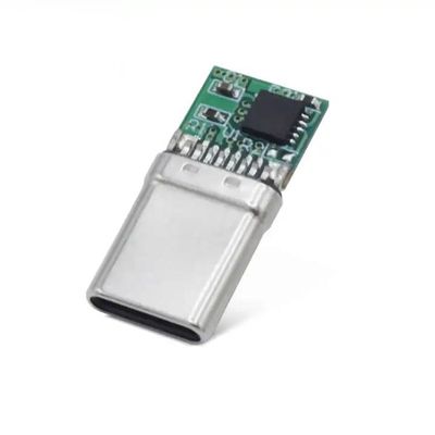 Conector macho de cobre de tipo C dorado 100W para SAMSUNG MAC Book 9V/12V/20V PD Decoy
