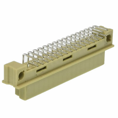 Alfiler cubierto 2.54m m de ángulo recto del varón 2*16 del conector del jefe del PWB Din41612